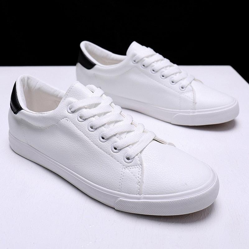 Sapatênis em Couro Casual White